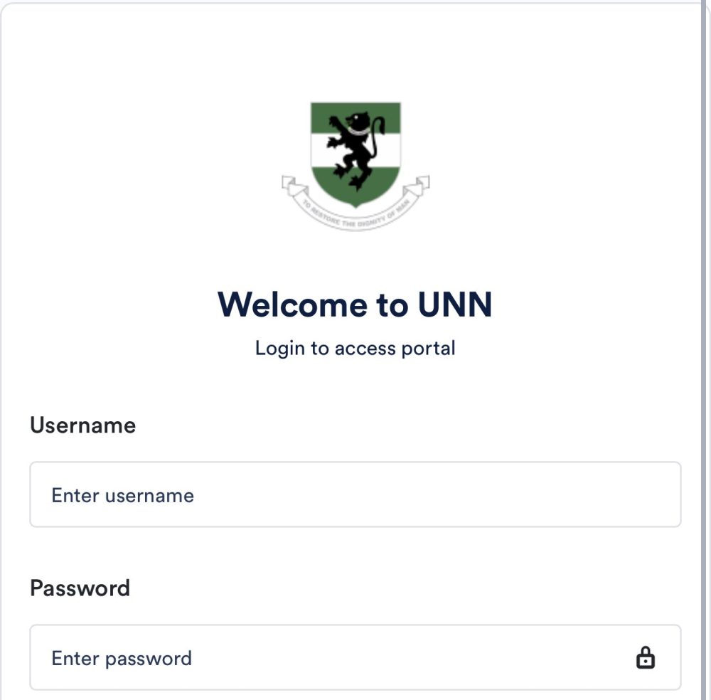 UNN Student Portal: Login, Forgot Password, Check Admission Status