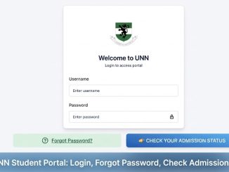 UNN Student Portal: Login, Forgot Password, Check Admission Status