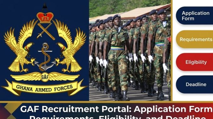 (2026) GAF Recruitment Portal: Application Form, Requirements, Eligibility, and Deadline