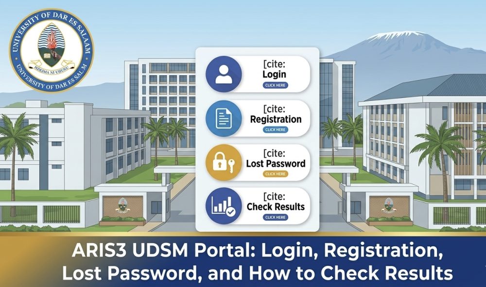 ARIS3 UDSM Portal: Login, Registration, Lost Password, and How to Check Results