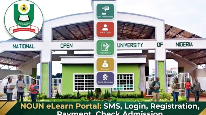 NOUN eLearn Portal: SMS, Login, Registration, Payment, Check Admission, Lost Password