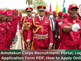 Amotekun Corps Recruitment: Portal, Login, Application Form PDF, How to Apply Online