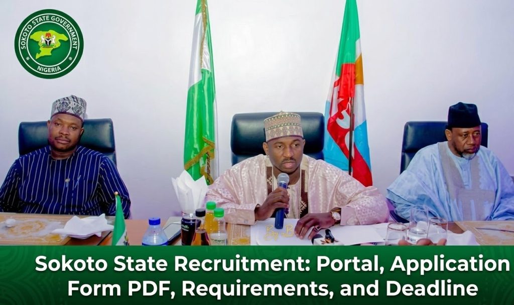 (2026) Sokoto State Recruitment: Portal, Application Form PDF, Requirements, and Deadline