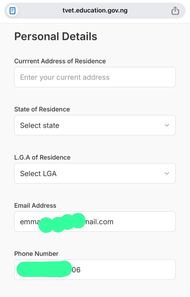 TVET Application Portal