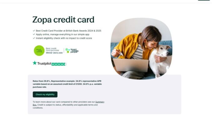 Zopa credit card