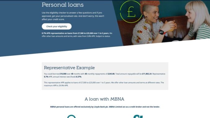 MBNA Loans