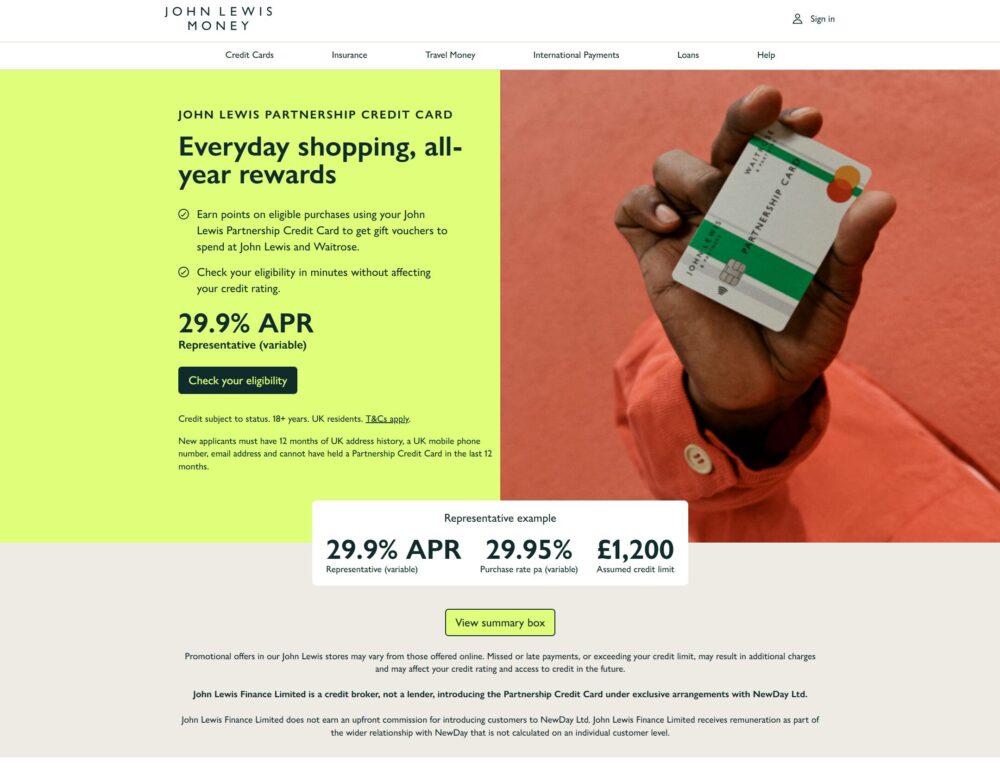 John Lewis Credit Card