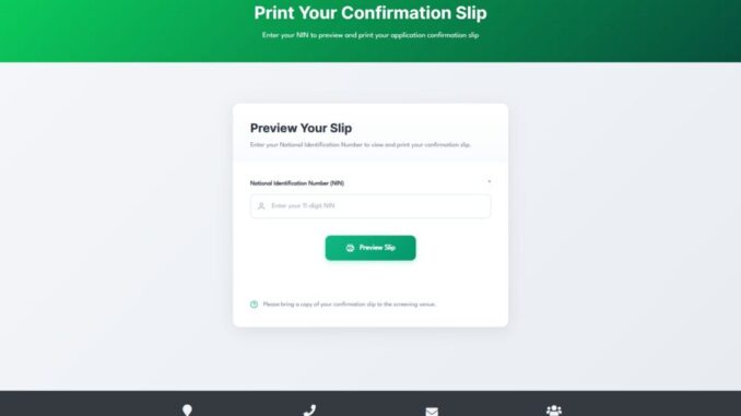 www policerecruitment gov ng portal print slip login