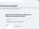 Estimate student loan repayment